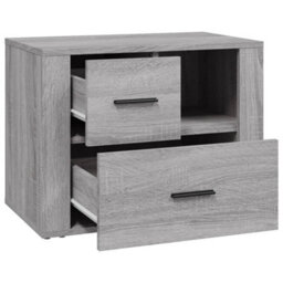 Berkfield Bedside Cabinet Grey Sonoma 60X36X45 Cm Engineered Wood - thumbnail 6
