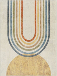 Livabliss Lillian-Washable Multicoloured Grey Modern Living Dining Rug 120 X 170 Cm Easy Care, Non Shedding - thumbnail 1