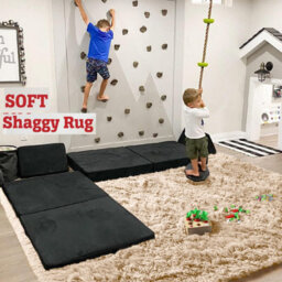 Ameha Non Slip Fluffy Shaggy Rug Indoor/outdoor Floor Mat 80 X 150 Cm  Area Bedroom Living Room Beige Rugs
