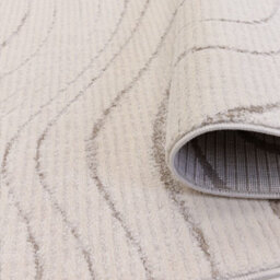 The Rug Edit Axel Ripple Ivory Rug - 200X275Cm - thumbnail 6