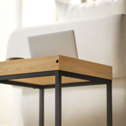 Homcom Modern Coffee Table Set Square Nest Of Tables For Small Space Black - thumbnail 8