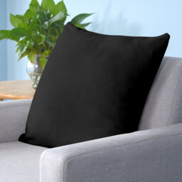 Neel Blue 220Gsm Crushed Velvet Square Cushion Covers, Set Of 2 Black Grey Pillow Case, 45Cm X 45Cm - thumbnail 5