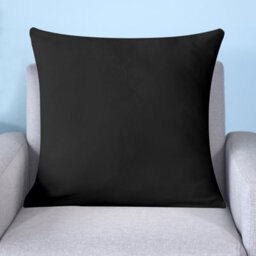 Neel Blue 220Gsm Crushed Velvet Square Cushion Covers, Set Of 2 Black Grey Pillow Case, 45Cm X 45Cm - thumbnail 6
