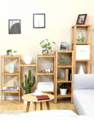 Songmics 5 Tier Bamboo Bathroom Shelf, Kitchen Storage Shelf, 33 X 33 X 146 Cm (L X W X H) For Small Space, Living Room,  Hallway - thumbnail 5