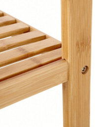 Songmics 5 Tier Bamboo Bathroom Shelf, Kitchen Storage Shelf, 33 X 33 X 146 Cm (L X W X H) For Small Space, Living Room,  Hallway - thumbnail 9