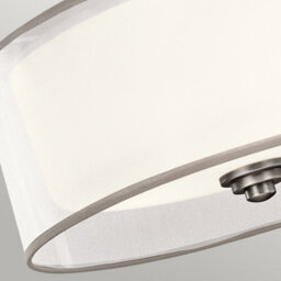 Luminosa Lighting Elstead Lacey 3 Light Semi-Flush Mount, Antique Pewter, E27 - thumbnail 3