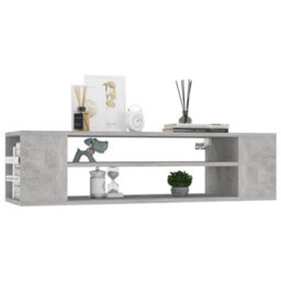 Berkfield Hanging Tv Cabinet Concrete Grey 100X30X26.5 Cm Engineered Wood - thumbnail 3
