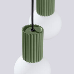 Sollux Lighting Halo Aluminum/glass Olive Green 2 Lights Modern Pendant Lamps - thumbnail 6