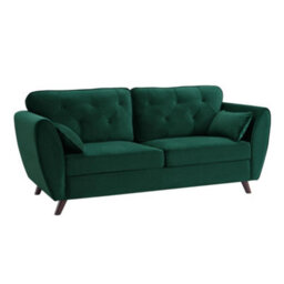 Home Detail Mona 3 Seater Sofa, Green Velvet - thumbnail 3