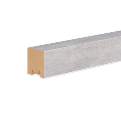 Wbm Cre8 Slatted Room Divider - Concrete Grey - 2750mm X 40mm X 25mm - 8 Pack - image 1