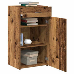 Berkfield Sideboard Old Wood 30X42,5X93 Cm Engineered Wood - thumbnail 3