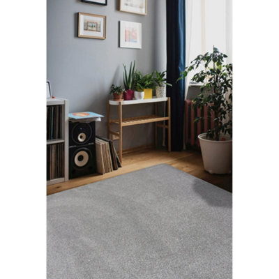 Melrose Relay Classic Mixed Fibres Grey Colour Medium Area Rug 100/150Cm - image 1