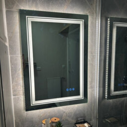Luvodi 500X700mm Led Bathroom Mirror Front Light And Backlit Vanity Mirror Anti-Fog Wall Mounted - thumbnail 7