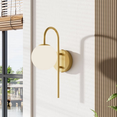 Thehotsale Wall Light With Frosted Glass Shade, Bulb Not Included - image 1