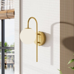 Thehotsale Wall Light With Frosted Glass Shade, Bulb Not Included - thumbnail 1