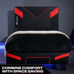 X Rocker Cerberus Small Double Gaming Bed In A Box - Black / Red - thumbnail 5