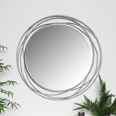 Melody Maison Large Round Champagne Swirl Mirror - 92Cm X 92Cm - image 1