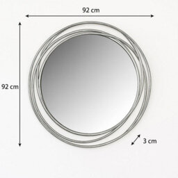 Melody Maison Large Round Champagne Swirl Mirror - 92Cm X 92Cm - thumbnail 9