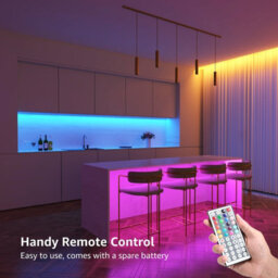 Lepro 10M (5Mx2) Led Strip Light Kit, Remote Control, Dimmable, Rgb Color Changing, Stick On, Plug In - thumbnail 5