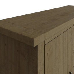 FWSTYLE Large 3 Drawer 2 Door Sideboard Solid Natural Reclaimed Pine - thumbnail 4