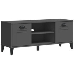 Walplus Shoe Bench Viken Anthracite Grey 106X35X45 Cm Engineered Wood - thumbnail 2
