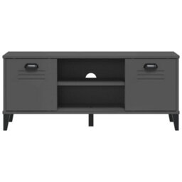 Walplus Shoe Bench Viken Anthracite Grey 106X35X45 Cm Engineered Wood - thumbnail 5