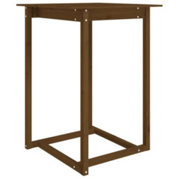 Vidaxl Bar Table Honey Brown 80X80X110 Cm Solid Wood Pine - thumbnail 2