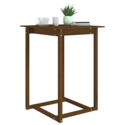 Vidaxl Bar Table Honey Brown 80X80X110 Cm Solid Wood Pine - thumbnail 5