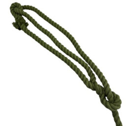 Ropeservices Uk 10mm Green Natural Cotton Plain Rope Halter X 12 Foot - thumbnail 3