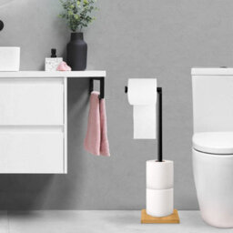 Toilet Roll Holder Rea P70505 Black - thumbnail 2