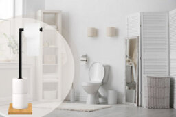 Toilet Roll Holder Rea P70505 Black - thumbnail 5