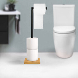 Toilet Roll Holder Rea P70505 Black - thumbnail 3