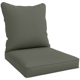 Outsunny Cushion Set With Seat & Back Pad, Cushion Only, Dark Grey - thumbnail 2