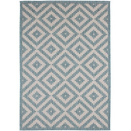 The Rugs Ecology Collection Outdoor Rugs In Aqua  100Aq - thumbnail 2