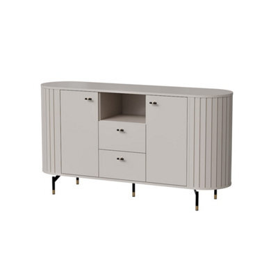 Arte Elegant Zante 2 Black Sideboard Cabinet 1500mm X 810mm X 400mm - Versatile Storage Solution - image 1