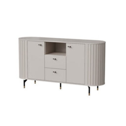 Arte Elegant Zante 2 Black Sideboard Cabinet 1500mm X 810mm X 400mm - Versatile Storage Solution