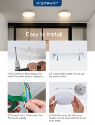 Aigostar 6W Led Ceiling Lights, 620Lm Round Led 6500K Cool White Pack Of 2 - thumbnail 6