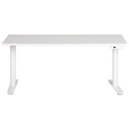 Beliani Electric Adjustable Standing Desk Destinas White 160 Cm 72 Cm - thumbnail 5