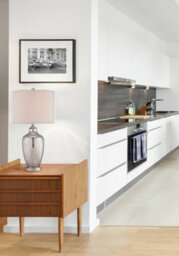 Elegant Beige Table Lamp With Mercury Glass Base And Silver Trim For Modern Interiors - thumbnail 2