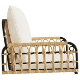Walplus Swing Chair With Cushions 63X58X39 Cm Poly Rattan And Steel - thumbnail 6