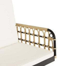 Walplus Swing Chair With Cushions 63X58X39 Cm Poly Rattan And Steel - thumbnail 8