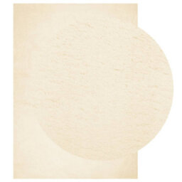 Berkfield Rug Huarte Short Pile Soft And Washable Cream 140X200 Cm - thumbnail 3
