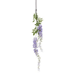 Wyld Haus Set Of 3 Large Purple Wisteria Artificial Flower Sprays - thumbnail 1