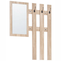 Wyld And Coco Hall Tree - Tilt-Out Shoe Cabinet, Drawer, Mirror - W77Xd35Xh70Cm - thumbnail 9