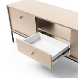 Arte Elegant Mono Tv Cabinet H560mm W1540mm D390mm In Beige - Stylish Storage For Modern Entertainment - thumbnail 5