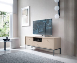 Arte Elegant Mono Tv Cabinet H560mm W1540mm D390mm In Beige - Stylish Storage For Modern Entertainment - thumbnail 6