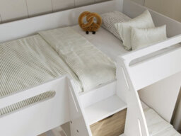 Flair Eddie Staircase Triple Bunk Bed With Storage Oak - thumbnail 5