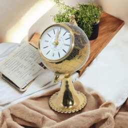 Minster Globe Design Table Clock - L27 X W15 X H19 Cm - thumbnail 2