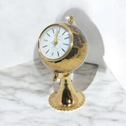 Minster Globe Design Table Clock - L27 X W15 X H19 Cm - thumbnail 4