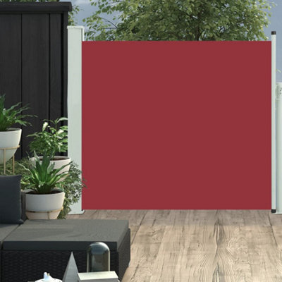 Walplus Patio Retractable Side Awning Garden Sun Shade Canopy Gazebo For Back Door, Porch, Patio 100X300 Cm Red - image 1